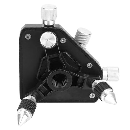 Oumefar 360 ° Level Stand is a 360-degree standard tripod mount made of aluminum alloy with a 1/4" thread level tool for leveling.