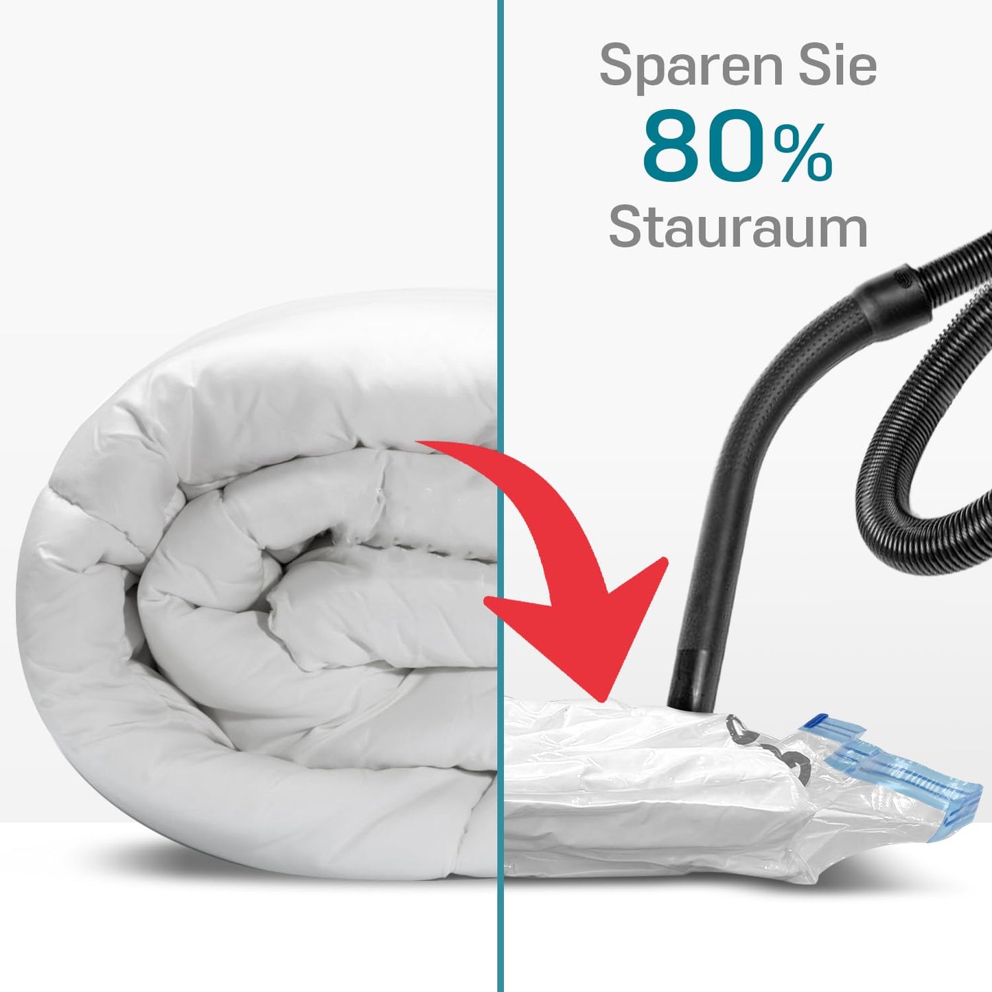 Vacuum bags for clothing comforters, 4 pieces, CaptainFive Vacuum Storage Bags 4 * JUMBO (100 x 80cm) Vacuum Clothes Bags Storage Bags Travel for bedding pillows clothing comforters