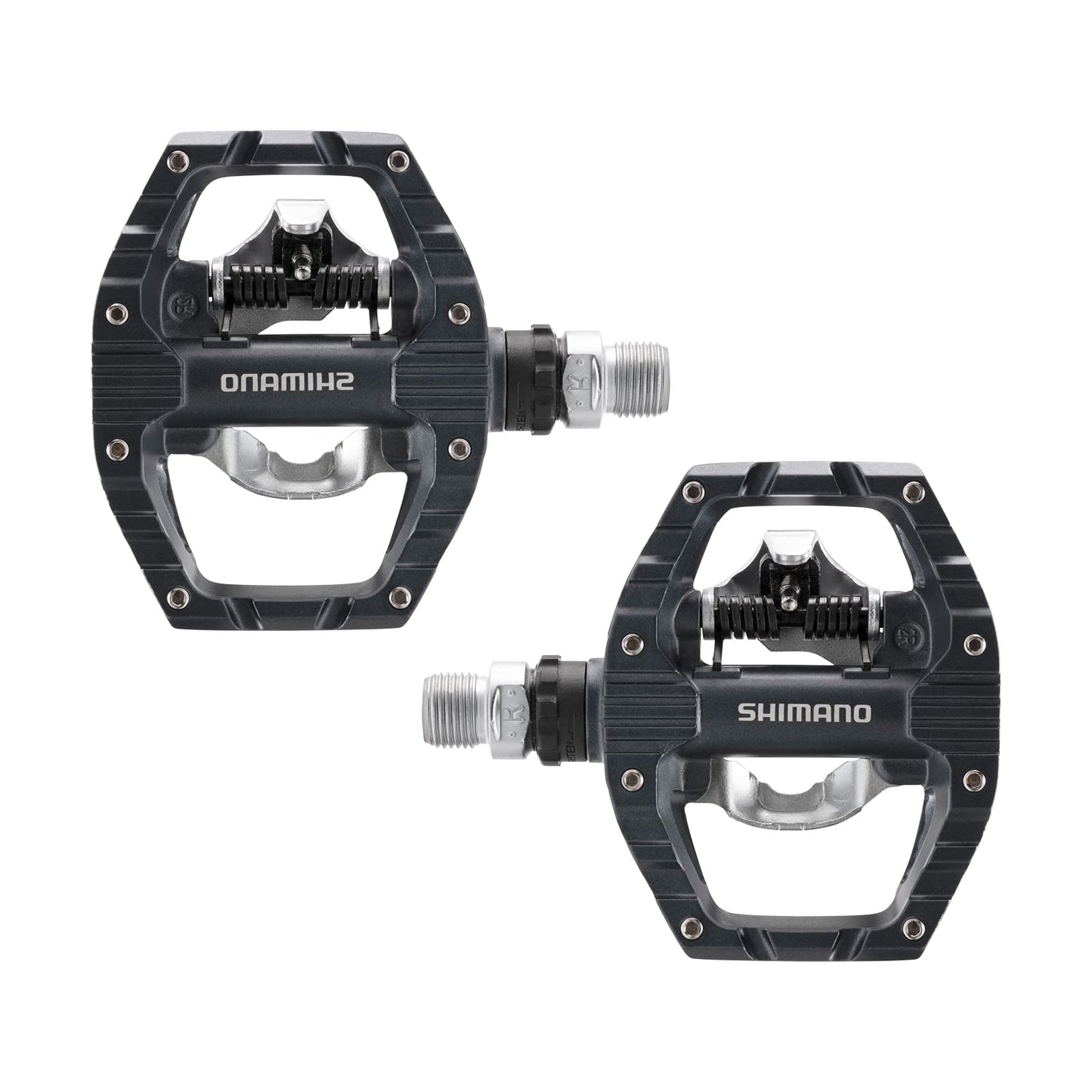 Shimano PD-EH500, SPD bike pedals, cleats set included, mountain bike, two-sided platform, metal