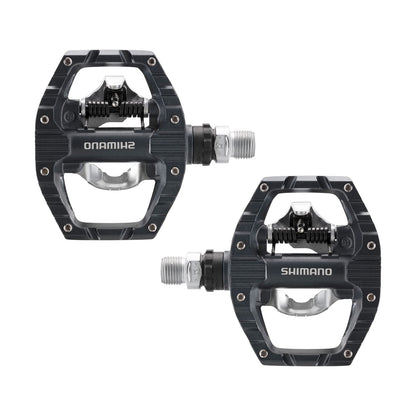 Shimano PD-EH500, SPD bike pedals, cleats set included, mountain bike, two-sided platform, metal