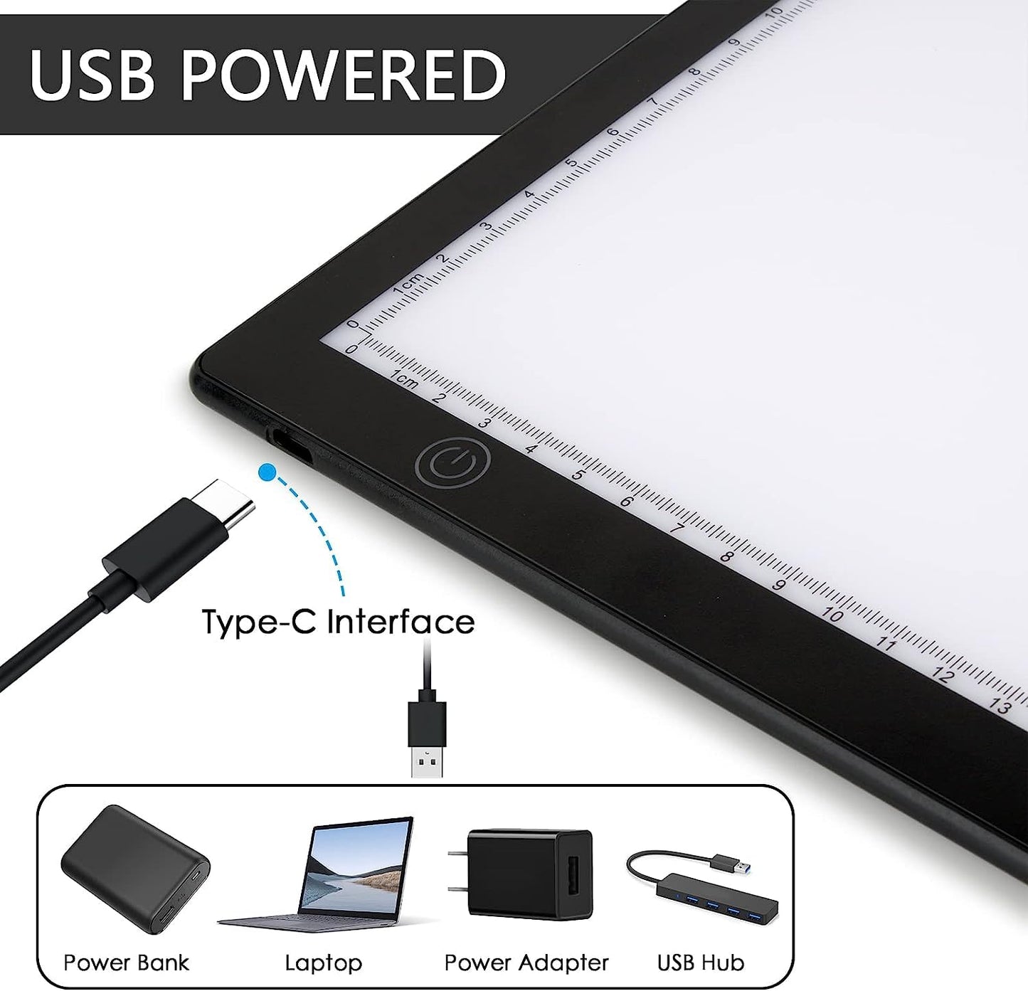 TCNEWCL Slide Scanner for Digitizing, Film Slide Scanner Portable, 30 x 21 Centimeter LED Light Panel, LED Light Table for Negative Film Photo Slides into Digital JPG Images.