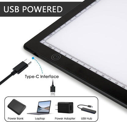 TCNEWCL Slide Scanner for Digitizing, Film Slide Scanner Portable, 30 x 21 Centimeter LED Light Panel, LED Light Table for Negative Film Photo Slides into Digital JPG Images.