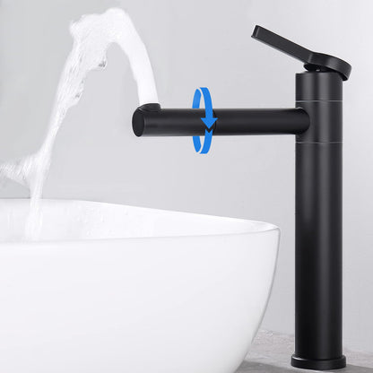 HOMELODY Black Bathroom Faucet High 360° Rotation Mixer Tap Sink Faucet Stainless Steel Water Tap Bath