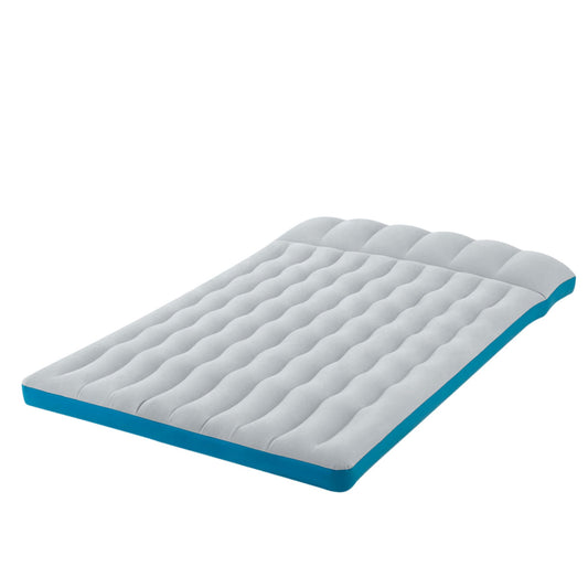 Intex 67999 - Inflatable Double Camping Mat, Laminate, Gray and Light Blue, 127 x 193 x 24 cm.