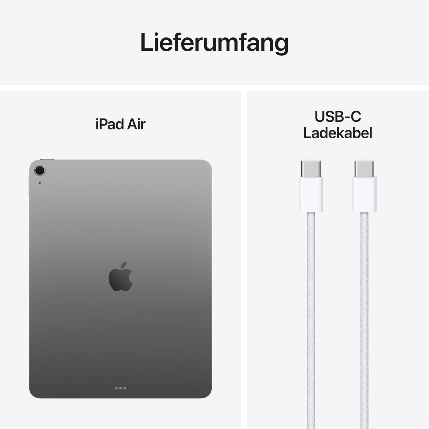 Apple iPad Air 13" with M3 Chip: Apple Intelligence, Liquid Retina Display, 256 GB, 12 MP front/rear camera, WiFi 6E, Touch ID, all-day battery - Space Gray.