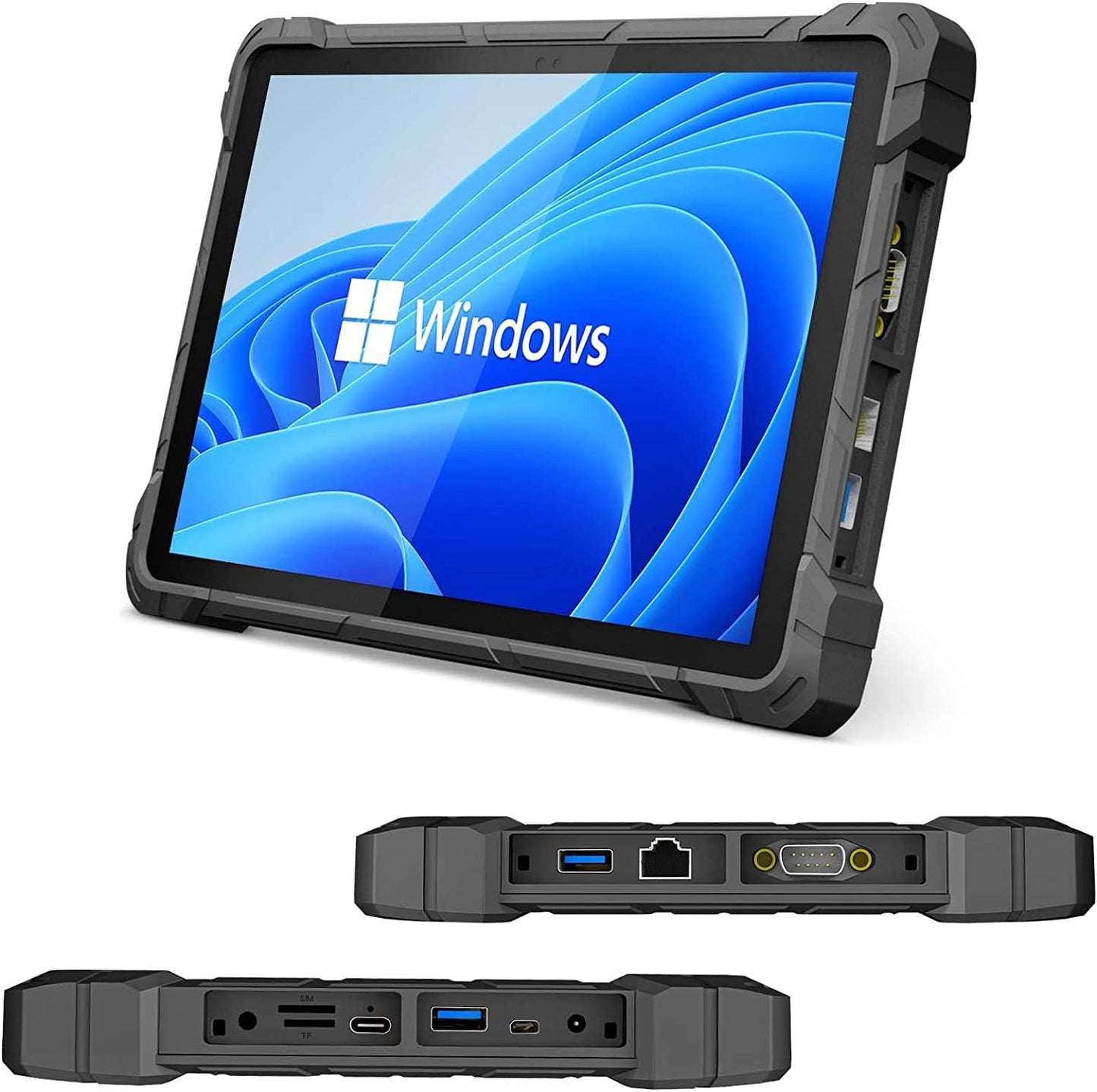 HEIGAOLAPC Outdoor Tablet Win 11, 10.1 inch Rugged Tablet PC with 16000mAh battery, 8GB RAM, 128GB ROM (Expandable), FHD+, IP68 Waterproof, SIM 4G LTE, WiFi, GPS, USB3.0, HDMI, OTG
