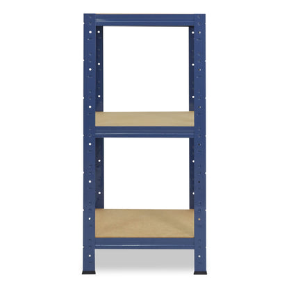 shelfplaza® 100x40x40cm HOME heavy duty shelf blue/metal shelf with 3 shelves/cellar shelf metal, garage shelf, workshop shelf or storage shelf/metal boltless shelf with 175kg load capacity