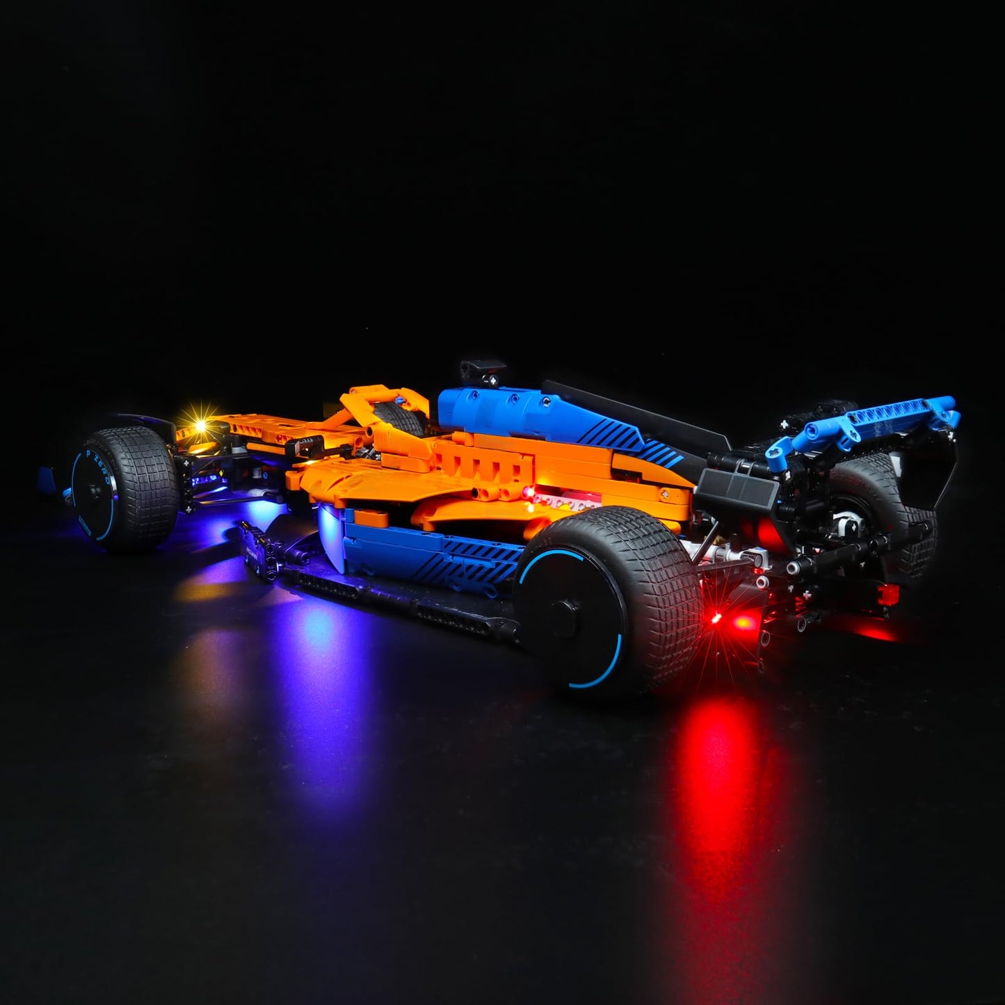 LocoLee LED Light Set Compatible with LEGO McLaren F1, LED Lighting Set Compatible with LEGO 42141 McLaren Formula 1 Race Car - Lights Only Set, No Model (Remote Control Version)