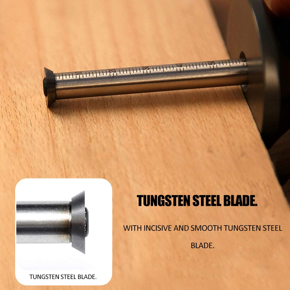 Vislone scribing tool, DIY wood dual-purpose scribing tool for drawing lines and arcs, multifunctional aluminum alloy scribe tool (Type 1)