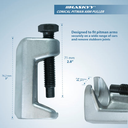 HASKYY 5-Piece Tool Set for ball joints, tie rods, ball joints, spindle joints, control arms - compatible with many car brands.