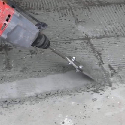 RANSENER'S SDS-Plus 250x100 mm putty chisel, floor scraper for removing floor adhesive, carpet, linoleum, tile adhesive, PVC tiles, paint