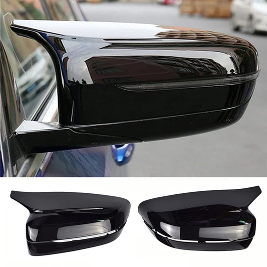 1 Pair of Mirror Caps Left Right Side Mirror Cover Caps for BMW G20 G21 G30 G31 G11 G14 G15 (Jet Black)