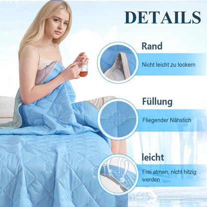 Matame summer blanket, cooling blanket Self-cooling blanket, Lightweight Thin Summer Blanket Double-sided, Absorbs body heat, Cooling Blanket for Bed Sofa People Kids Baby Blanket Summer Blanket (#F, 200x230cm)