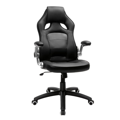 SONGMICS Racing Chair Office Chair Gaming Chair Executive Chair Swivel Chair PU, black, OBG62B