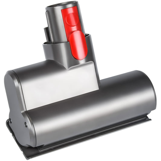 Mini turbine nozzle for Dyson V7/V8/V10/V11/V15 vacuum cleaners, quick release brush roll for sofa, car seats, chairs, removes dust mites and allergens.