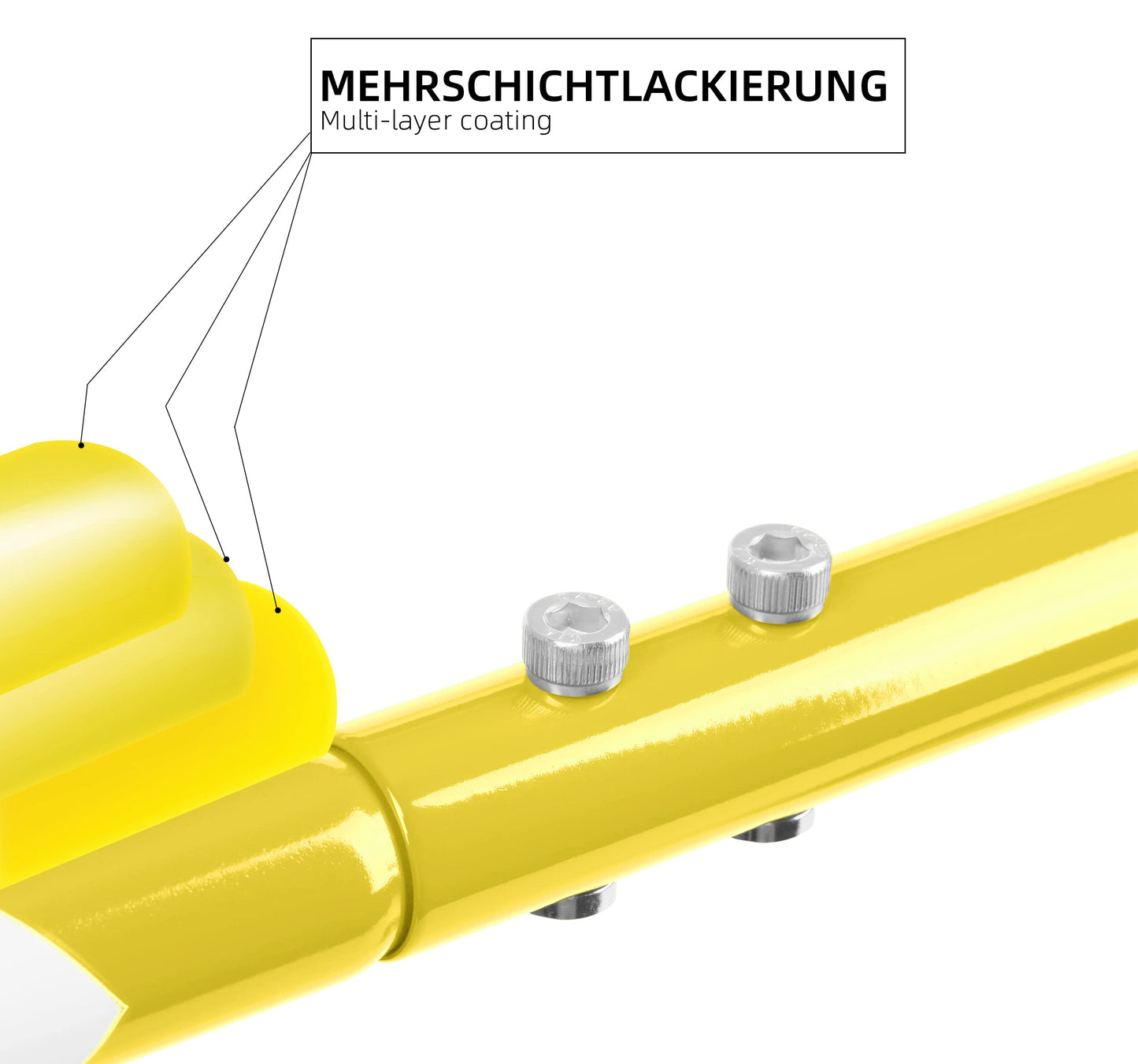 PROMETHEUS BICYCLES kids bike handlebar | push handle for children's bike | universal detachable non-slip sturdy push bar - Yellow