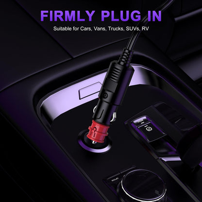 12V car extension cable 3.5M for Dometic, Alpicool, Waeco CF, ARB, Setpower, ICECO coolers. Cigarette lighter plug 12 Volt car fridge power cable DC 12V replacement cable for coolers.