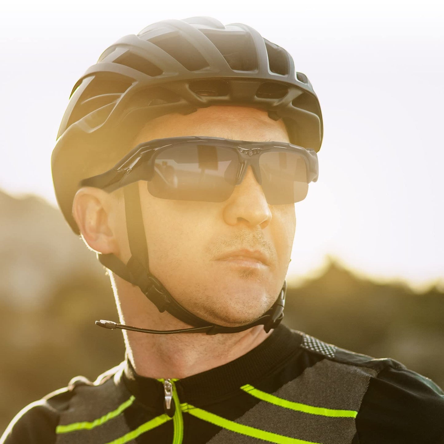 Eaxus® Action Video Glasses/Spy Glasses/Camera Glasses. Action camera with sunglasses - mini camera and microphone. Hidden video camera, camcorder VGA surveillance camera.