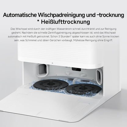 Xiaomi Robot Vacuum X20 Pro - 7000 Pa suction power, dual mop system, 75 days dustbin capacity, 4 cleaning modes, and 5200mAh battery for thorough and smart household cleaning.