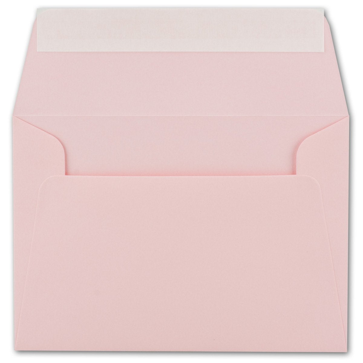 150 B6 pink envelopes - 12.5 x 17.5 cm - self-sealing - 120 g/m² - wide elegant closure flap - high-quality invitation envelopes