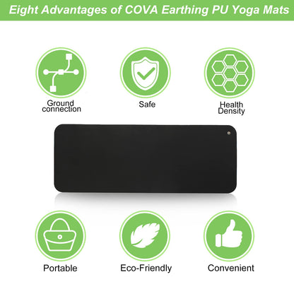 AituoWan Conductive Health Mat, Grounding Cord, universal grounding mat for personal grounding anywhere (26.7 * 9.8 inch)