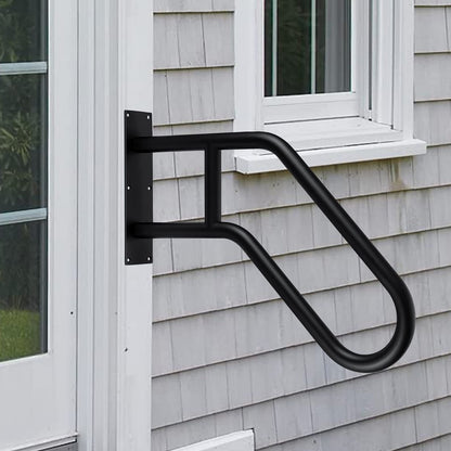Handrails for outdoor stairs Kamanan Stair Handrail for Outdoor Heavy Stair Handrails Non-slip Bathroom 1-3 Steps Staircase Handrail for Elderly Children with Disabilities 58cm Long
