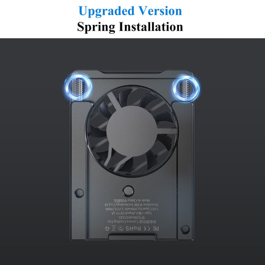 Updated version: ULANZI Camera Fan with spring clip, Camera Cooling Fan System Compatible with Sony/Canon/FUJIFILM/Nikon cameras.