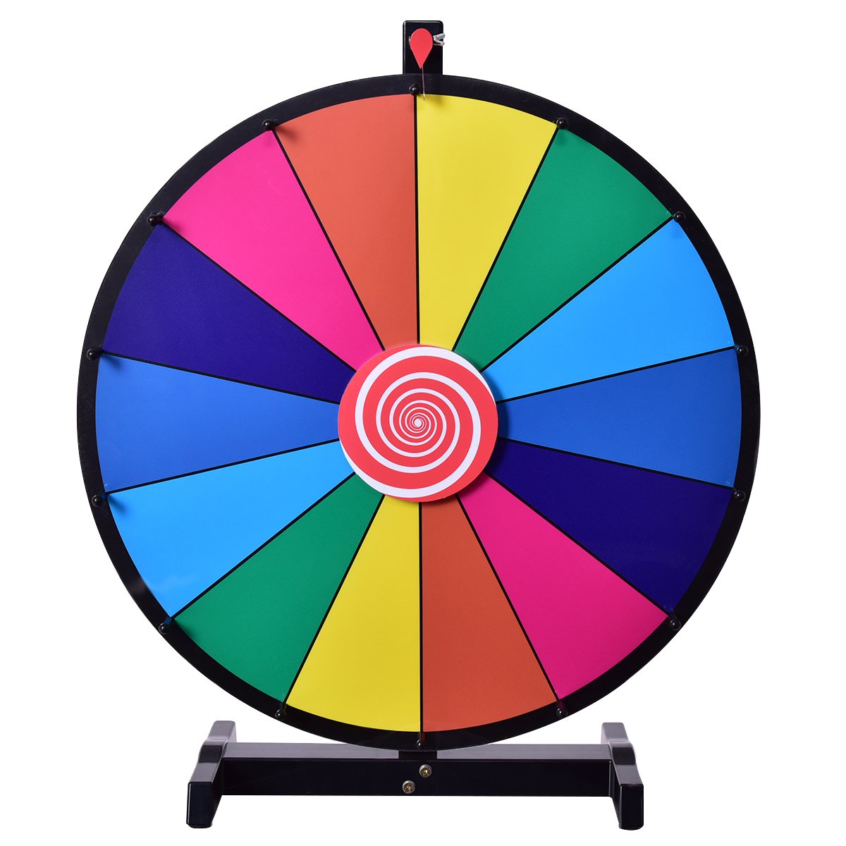 GOPLUS 18" 24" Wheel of Fortune Lottery Games Prize Wheel Gambling (18")