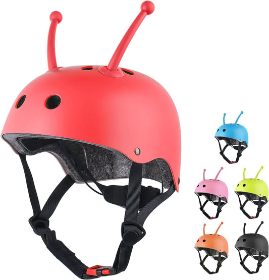 Kids helmet for boys girls 43-51cm sizes XS toddler bike helmet Micro scooter helmet children cycling helmets skateboard helmet helmet (red)