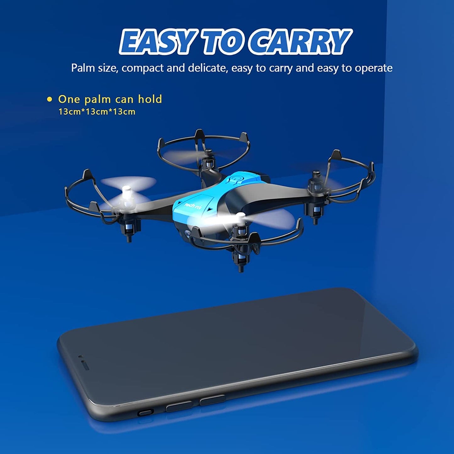 Drone for beginners RC mini drone Dual battery 16 minutes flight time Indoor RC remote-controlled drone 3D flip Altitude hold RC quadcopter remote-controlled for children Girls Boys Toy Gift