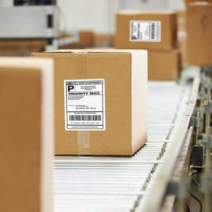 4 Rolls of 4" x 6" (100mm x 150mm) Direct Thermal Shipping Labels Adhesive Labels for Mailing Addresses Shipping Labels (250 Sheets/Rolls)