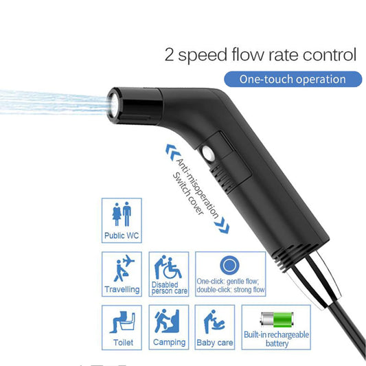 Zooma Travel Bidet Electric, 2.3L Portable Bidet, Electric Bidet Handheld Sprayer for Outdoor Toilet, Camping Bottle Spray Bottle Perineal Bottle for Women Men Children.