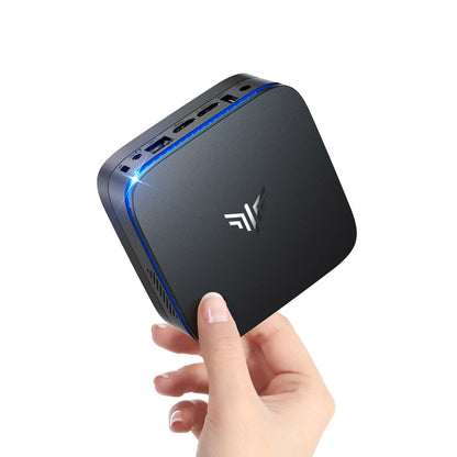 NiPoGi AK1PLUS Mini PC with Intel Alder Lake-N N95 (up to 3.4 GHz), 8GB DDR4, 256GB SSD. Micro PC with 2.5-inch SSD, Gigabit Ethernet, 2.4+5G WiFi, BT4.2, 4K@60Hz UHD Dual Display. Perfect for office/school use.