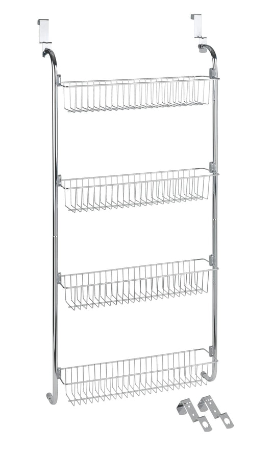 WENKO door rack with 4 baskets, storage and organization, 109 x 14 x 50 cm.