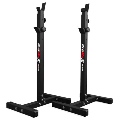 K-Sport: Barbell rack up to 180kg capacity I Squat rack for barbell training I Barbell stand for effective muscle training I Squat stand, including E-Book.