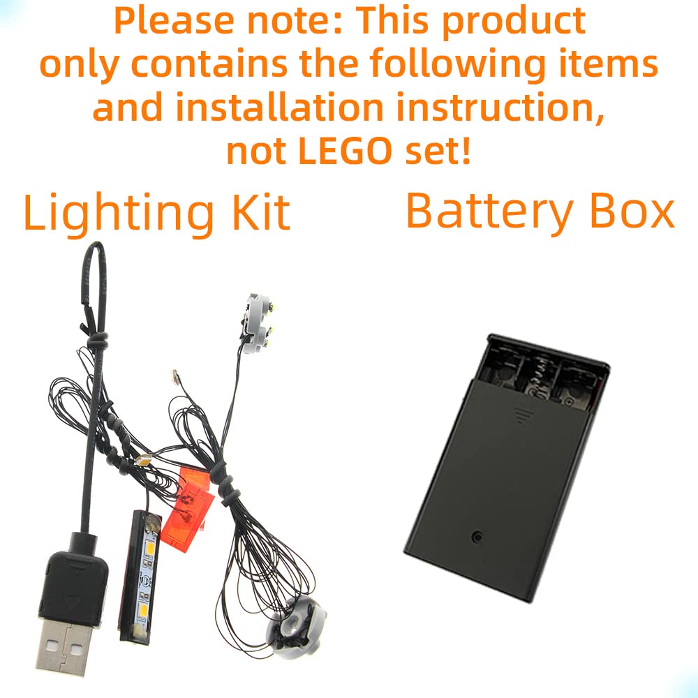 GEAMENT LED Light Kit for 2021 Porsche 911 - Compatible with Lego 10295 Creator Expert model (model set not included)