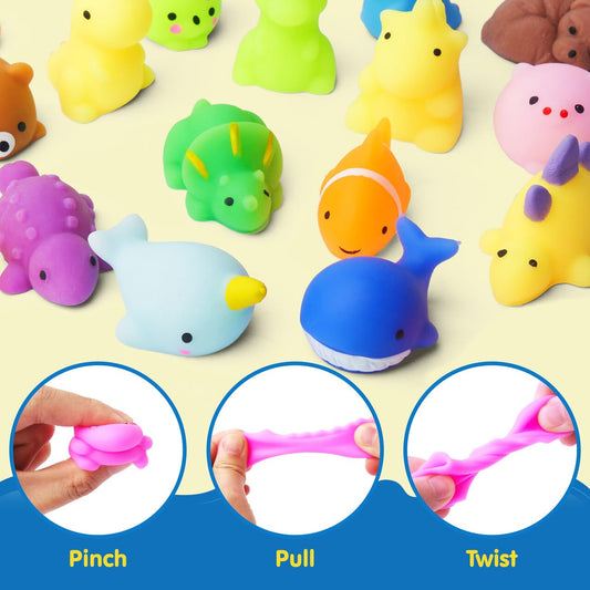 JOYIN Mochi Squishy Toy Set, 100 Pack Mini Mochi Party Favors for Kids Birthday 3+, Kawaii Squishy Gifts for Kids Birthday, Small Gifts for Children, Advent Calendar Fillers for Kids
