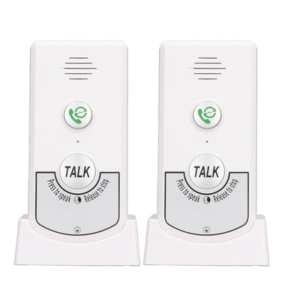 2-way radio intercom for home, Portable voice intercom with wide application and good durability for indoor and outdoor use (White)