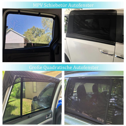 2 pieces of mesh material sunshades for MPV sliding doors, single-layer sunshade for large square auto SUV MPV van, with UV protection and breathable function.