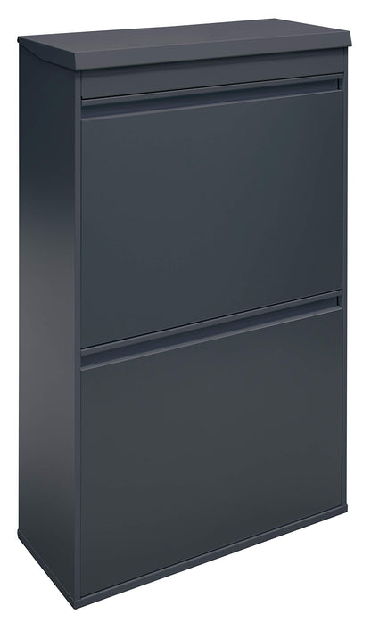 ARREGUI Top CR624-B Steel Recycling System with Storage Box with Lid | 4 Compartments Trash Can for Kitchen | 4x17 L (68 L) | 4 Compartment Waste Bin | Removable Inner Bins with Handles | anthracite