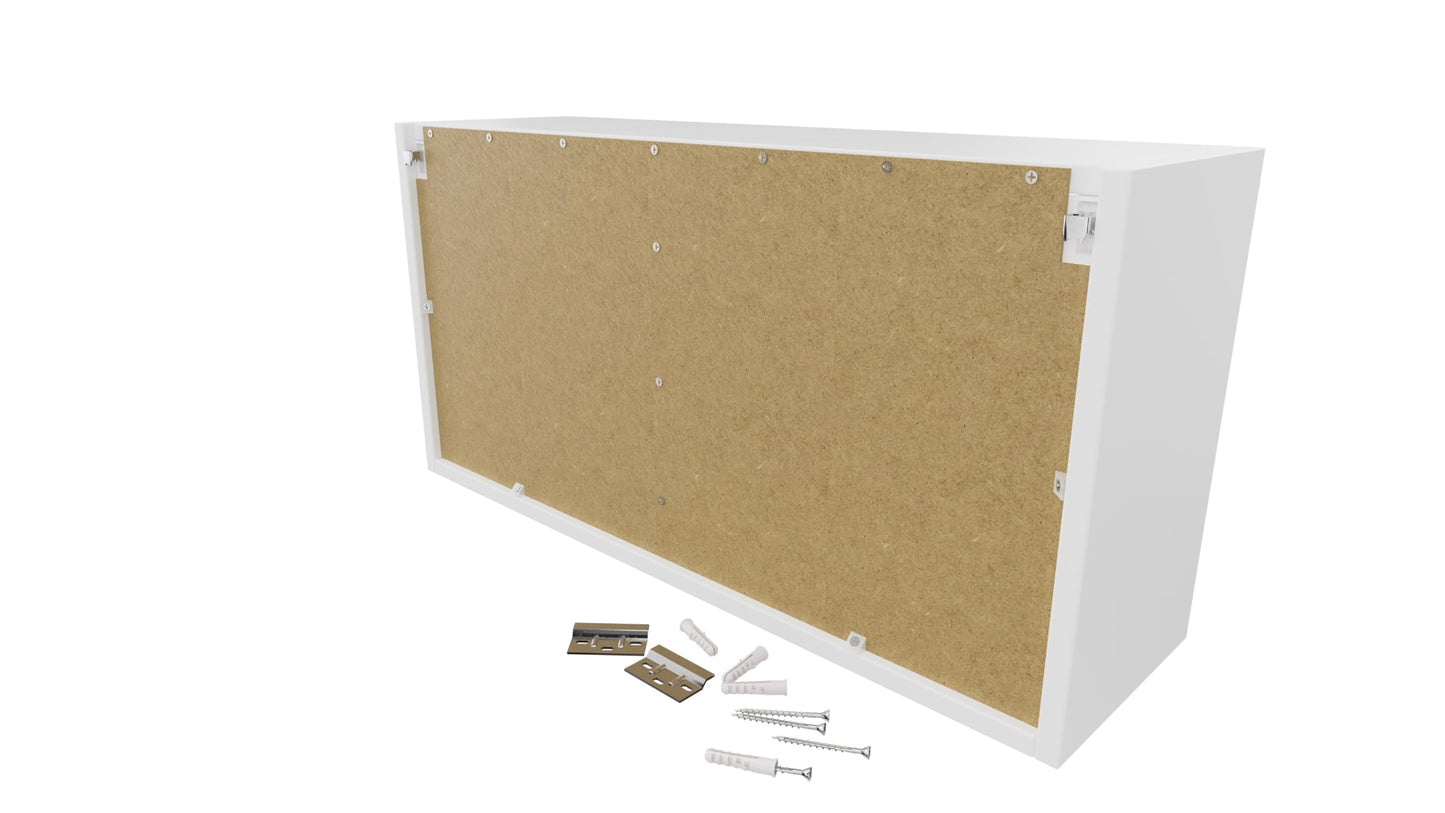 PLATAN ROOM bathroom cabinet 80/120/160/200/240 wide bathroom furniture folding wall cabinet glossy matt white (white matt/white glossy, 80 x 40 x 25)