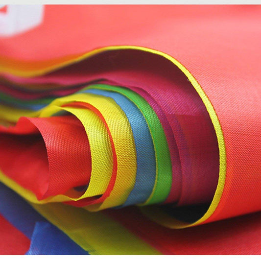 100m long pennant banner, multicolored flag banner with 200 triangle flags, nylon fabric pennant garland for birthdays, weddings, outdoor and indoor activities, party decorations