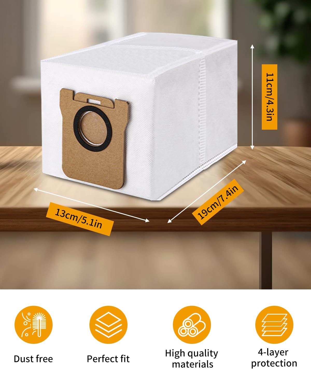 14 pieces of dust bag accessories for Dreame L10s Ultra / L10 Ultra / L20 Ultra / Xiaomi X10+ / X20+, 2.5L large capacity.