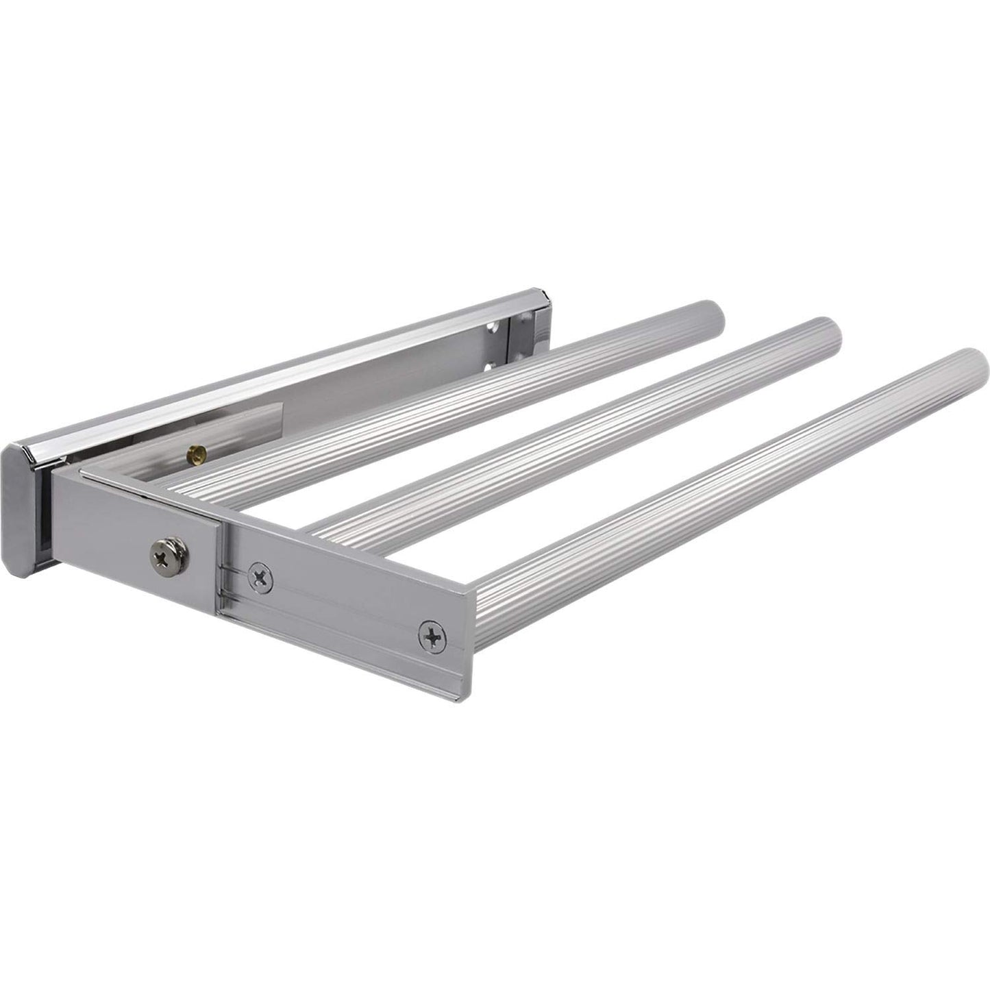 OBF 03 0357 48 Grimme Pluto dish towel holder (towel holder) extendable 3-armed for the kitchen, ET 325mm aluminum gloss, chrome anodized, length 325 mm