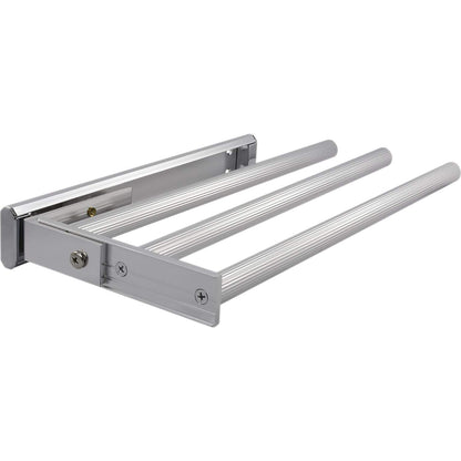 OBF 03 0357 48 Grimme Pluto dish towel holder (towel holder) extendable 3-armed for the kitchen, ET 325mm aluminum gloss, chrome anodized, length 325 mm