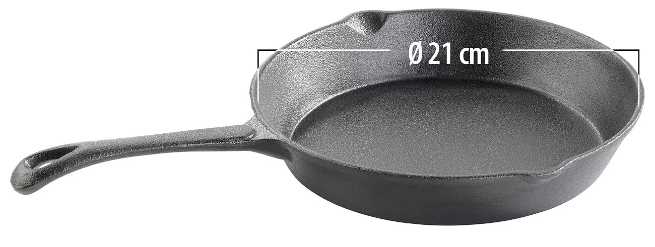 Tornwald-Schmiede Cast Iron Pans: 4-piece set of cast iron pans with Ø 12.5/16.5/21 and 30 cm each (cast iron pans for grills, grill pan, cast iron).
