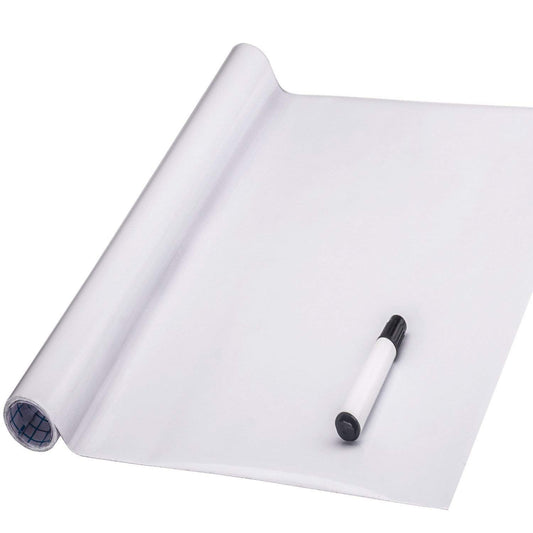 FENTIS whiteboard sticker self-adhesive wall decal plastic vinyl chalkboard dry erase message board sticker wall contact paper roll for kids home office 90x200cm