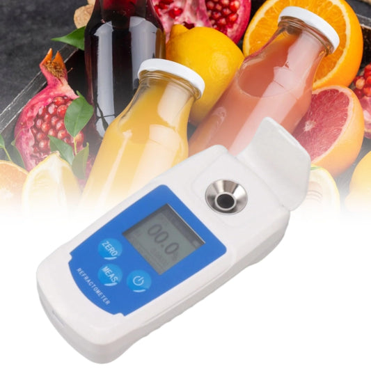 Digital Brix refractometer, Brix tester 0-55% Easy to use, sensitive reaction for juice to measure the sugar content of beverages.