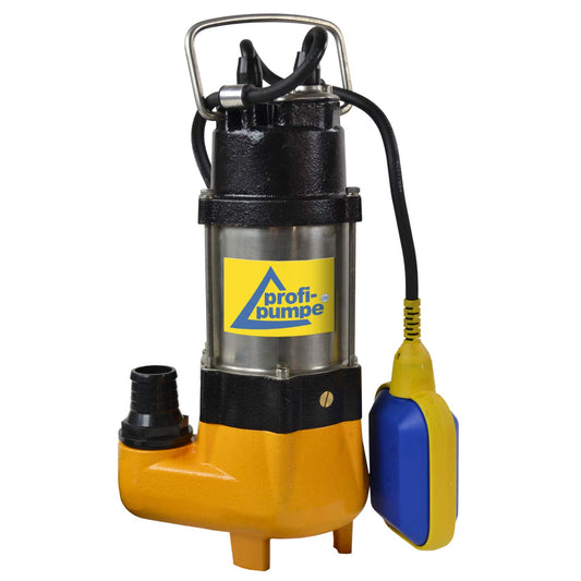 AMUR SUBMERSIBLE PUMP DIRTY WATER PUMP SEWAGE PUMP CONSTRUCTION PUMP DRAINAGE PUMP SEWAGE PUMP DIRTY WATER SUBMERSIBLE PUMP - Proven Vortex principle - Robust and reliable pump with FLOAT SWITCH (180W)