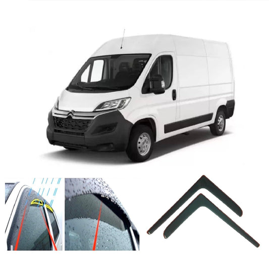 AC Wow 2 x wind deflectors for FIAT Ducato, Peugeot Boxer, Citroen Relay/Jumper 2006-2022.